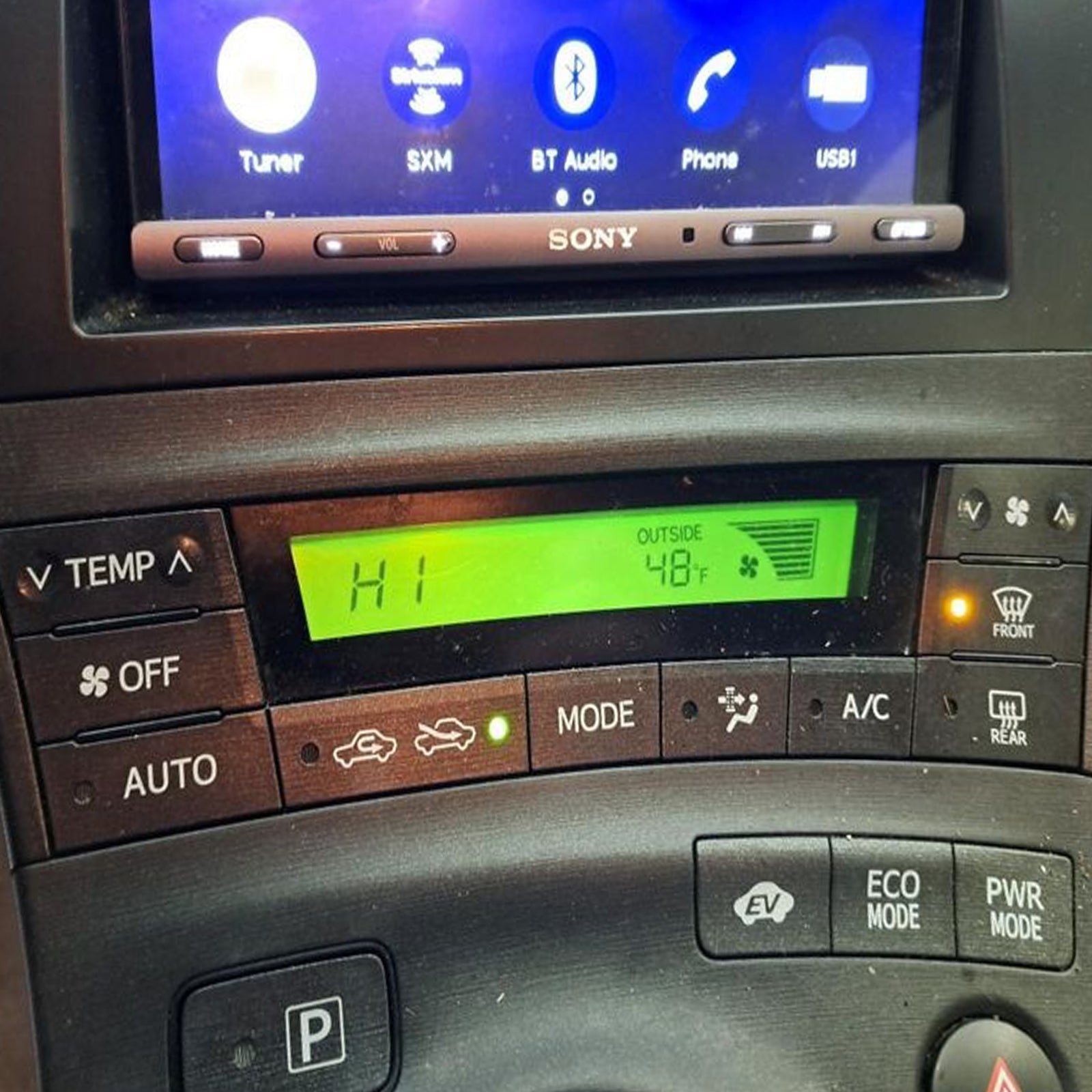 2010-2011 Toyota Prius Climate Control