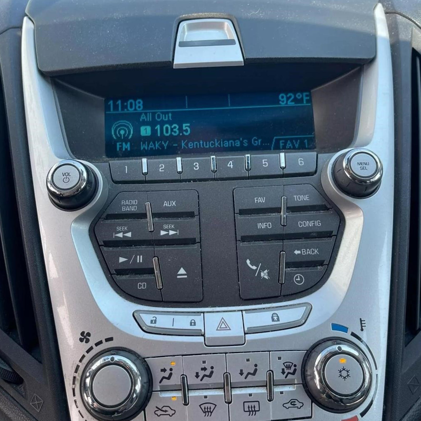 2010-2015 Chevy Equinox Display Screen