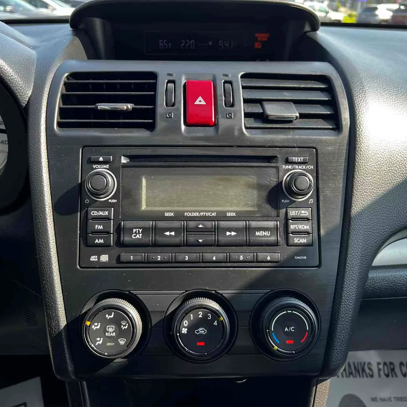 2012-2014 Subaru Impreza Radio Receiver