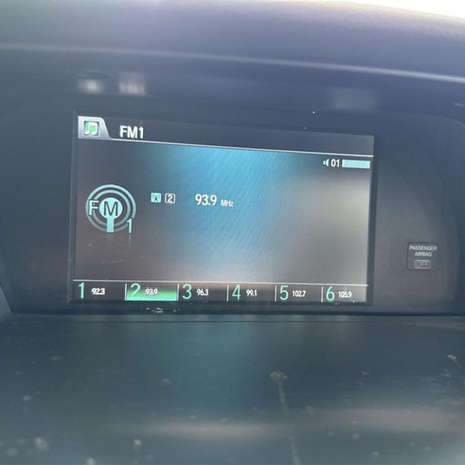 2013-2015 Honda Accord Upper Display Screen