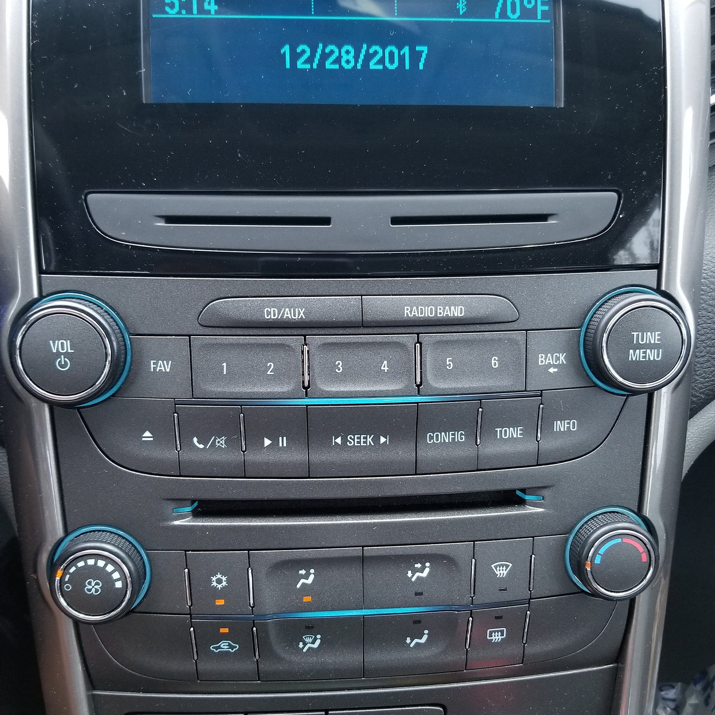 2014 Chevy Malibu Radio Control Panel