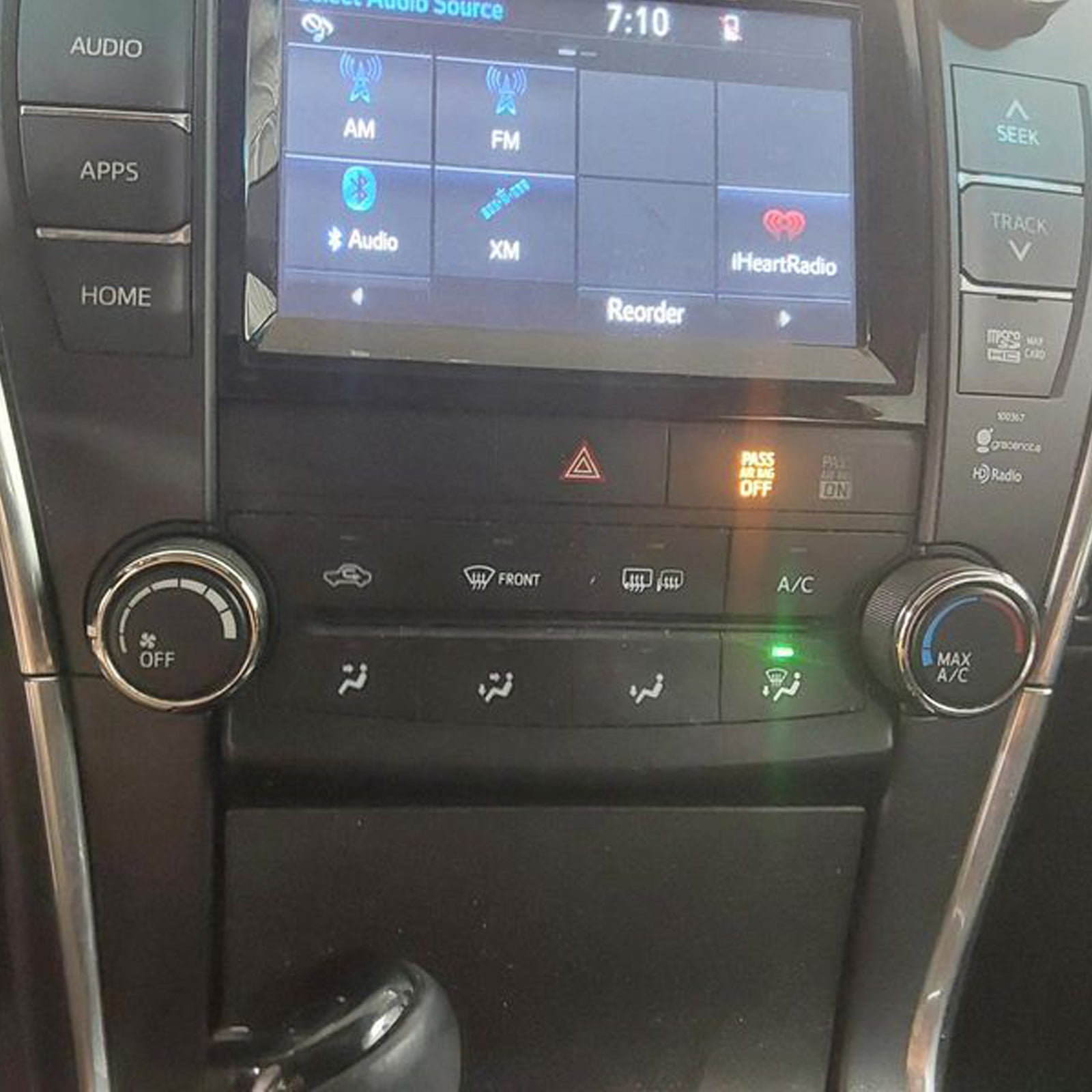 2015-2017 Toyota Camry Climate Control