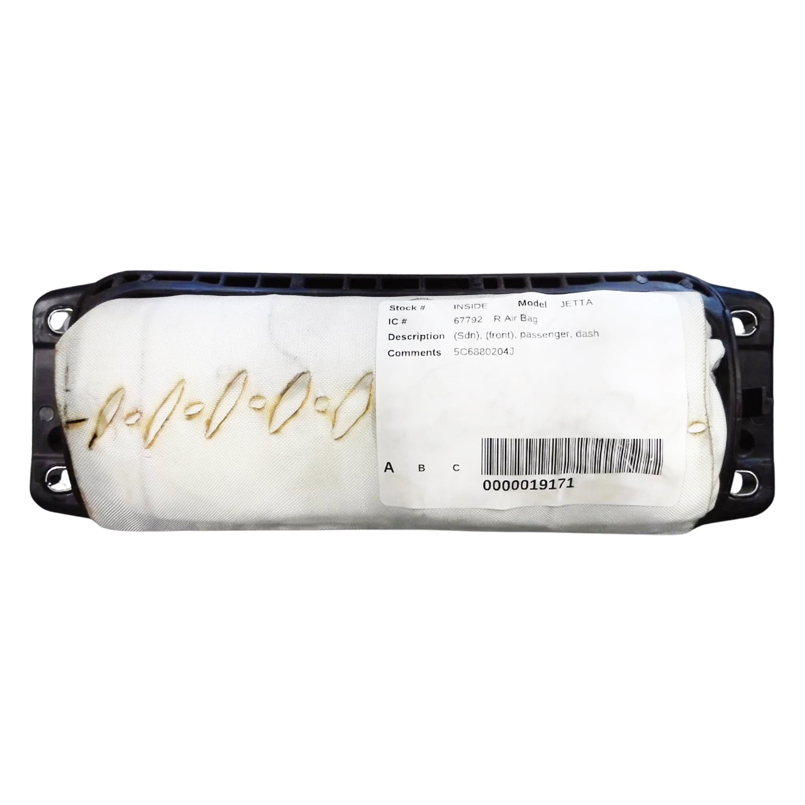 2015-2018 Volkswagen Jetta Passenger Dash Airbag