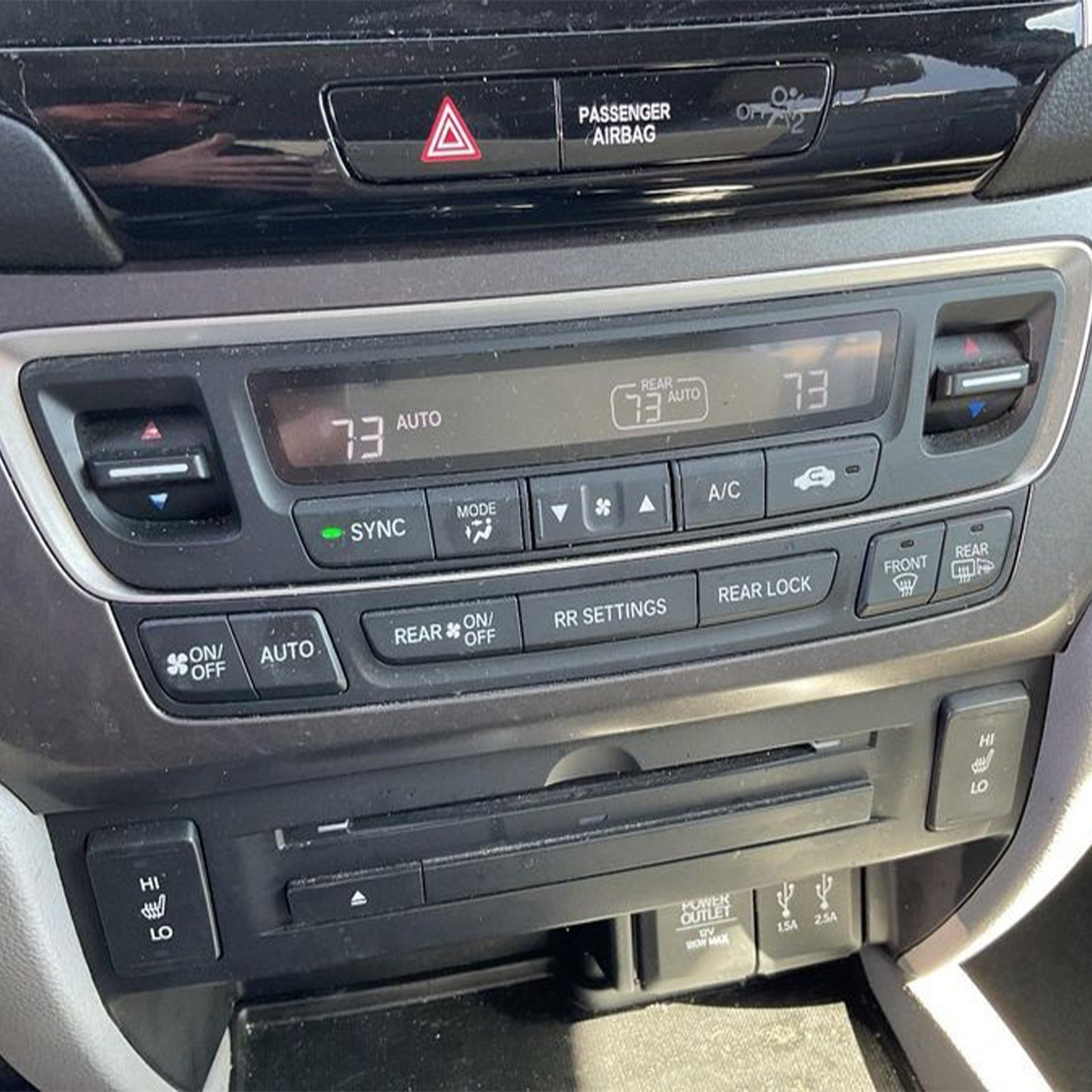 2016-2018 Honda Pilot Climate Control