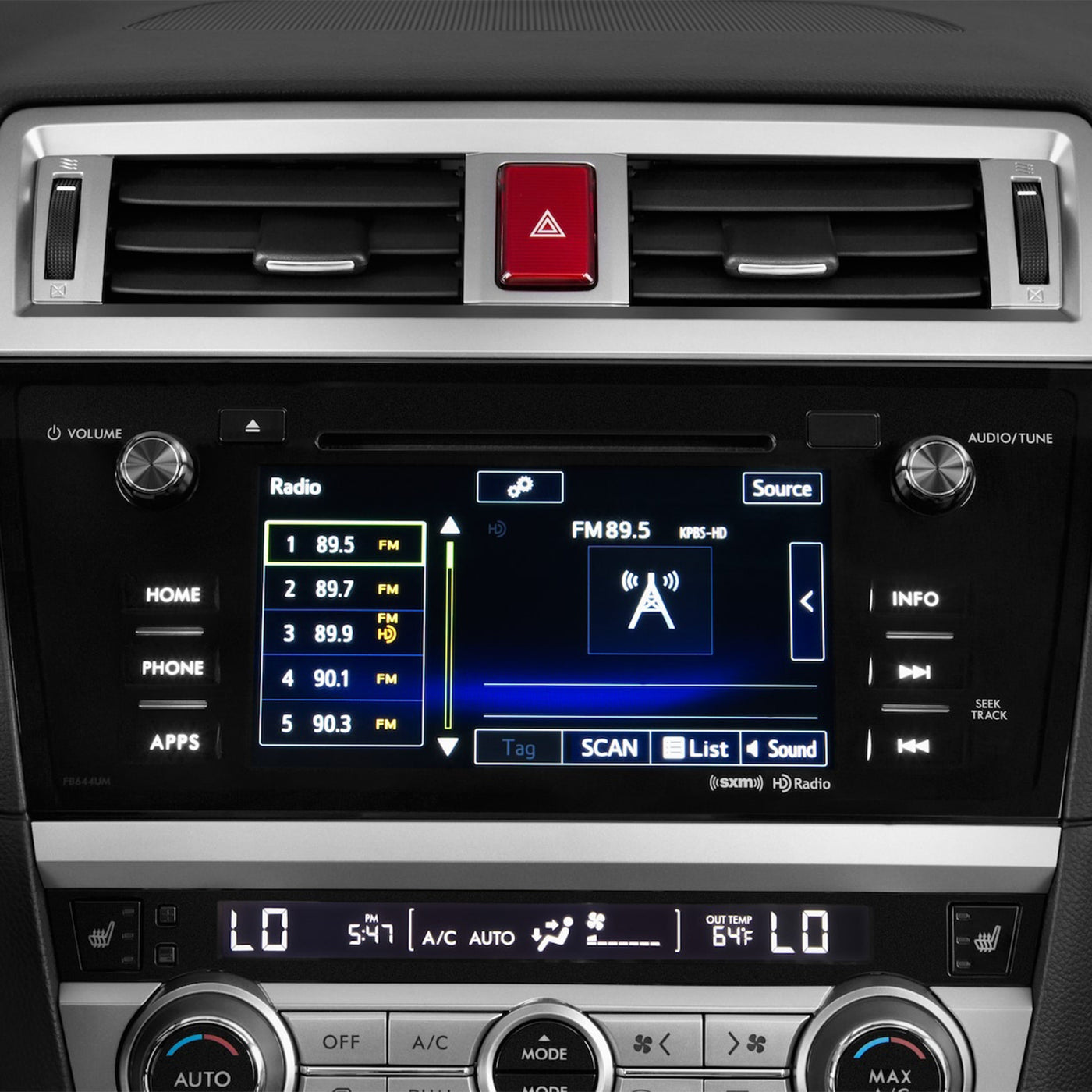 2016 Subaru Legacy Radio Receiver