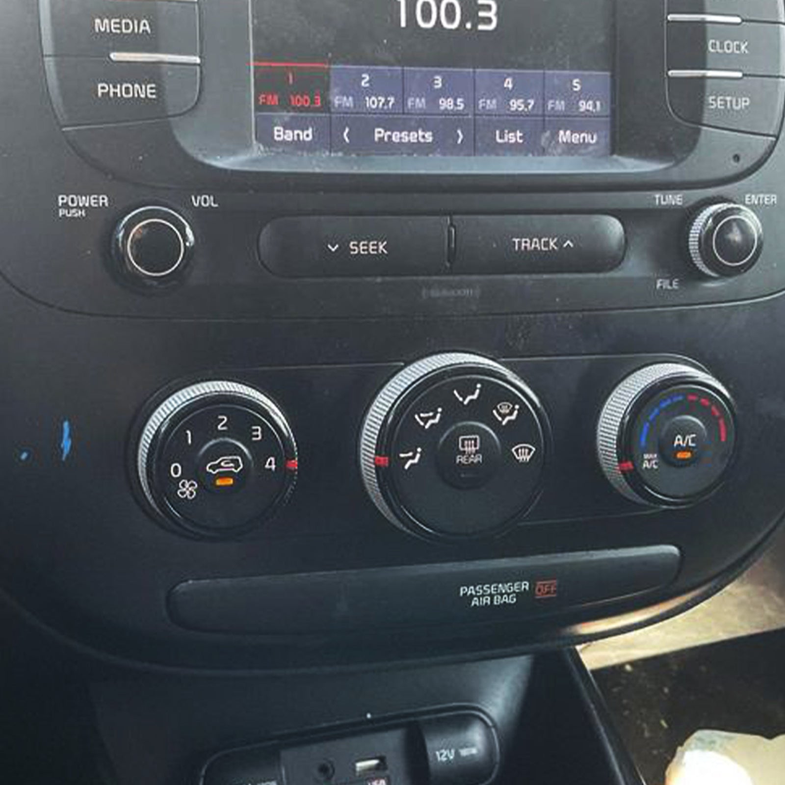 2017-2019 Kia Soul Climate Control