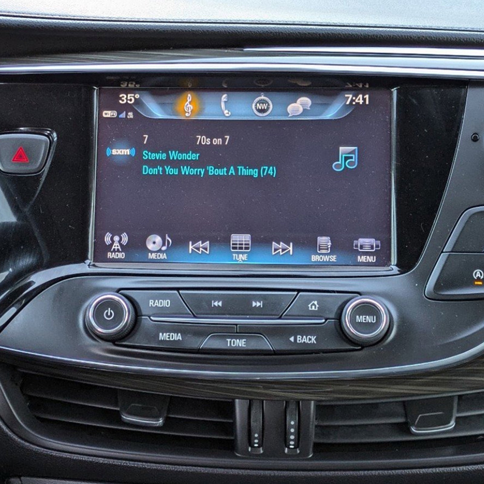 2017 Buick Envision Radio Control Panel