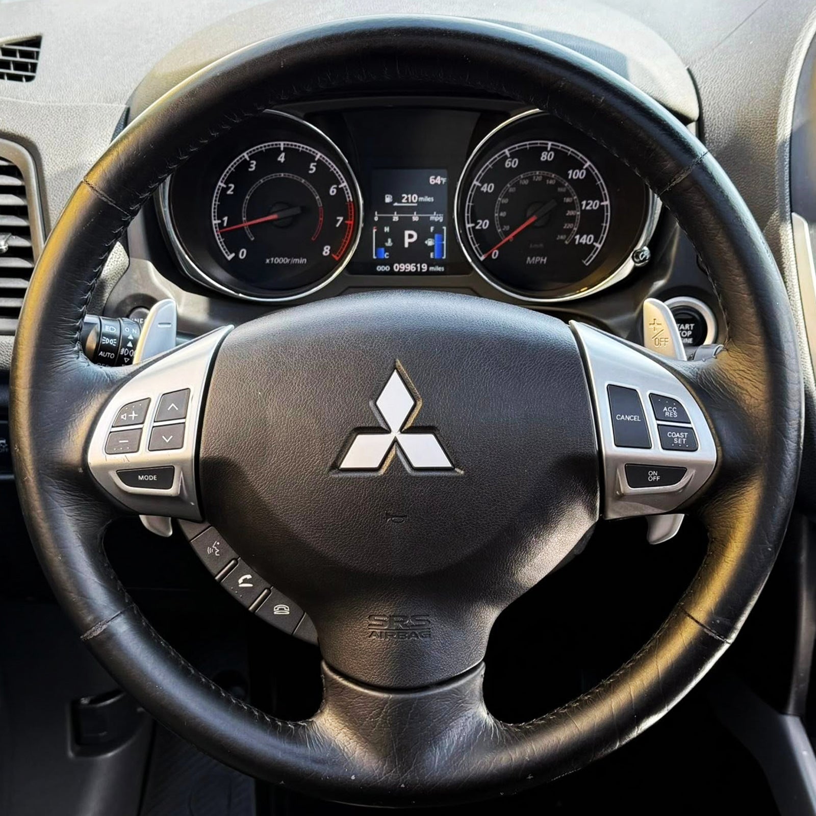 2011-2012 Mitsubishi Outlander Steering Wheel Airbag