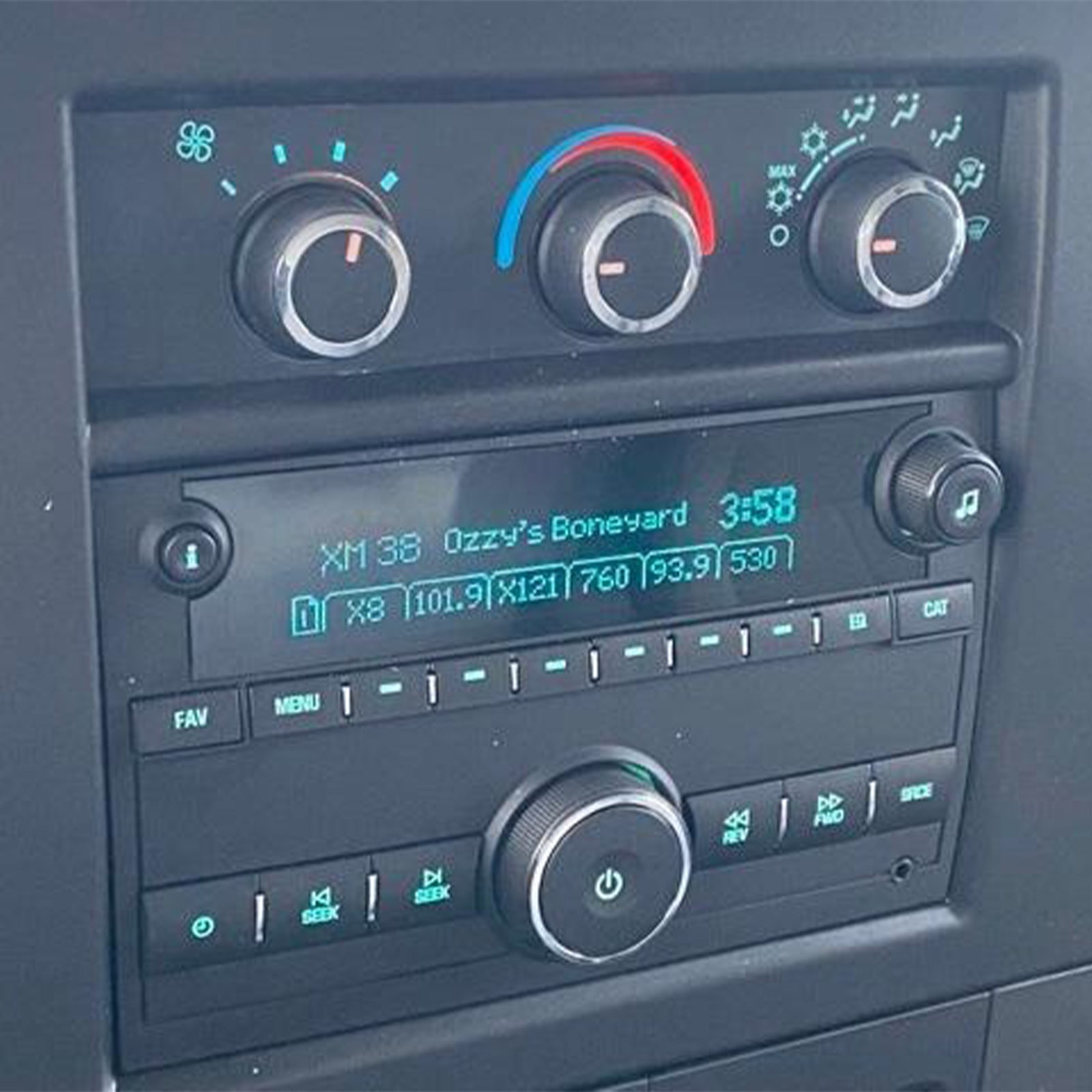 2008-2018 Chevy Van Express 1500 Climate Control