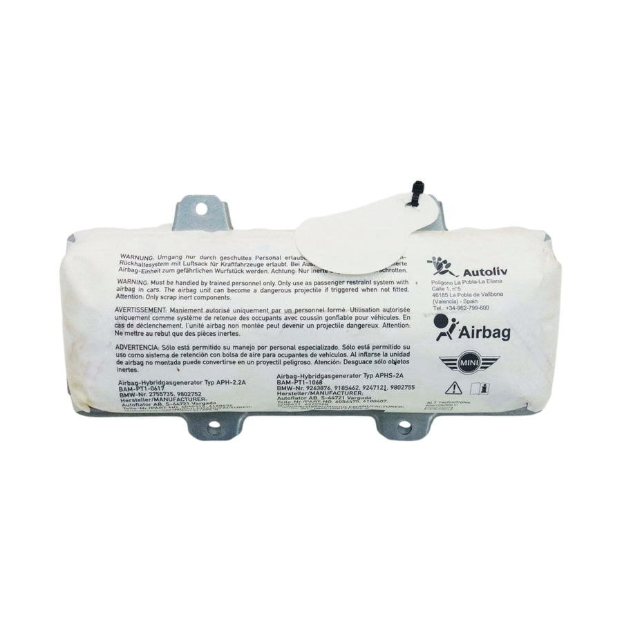 2011-2016 Mini Cooper Countryman Passenger Dash Airbag